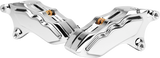 Hawg Halters Inc 6 Piston Front Dual Caliper Kit Chrome - Harley V-Twin