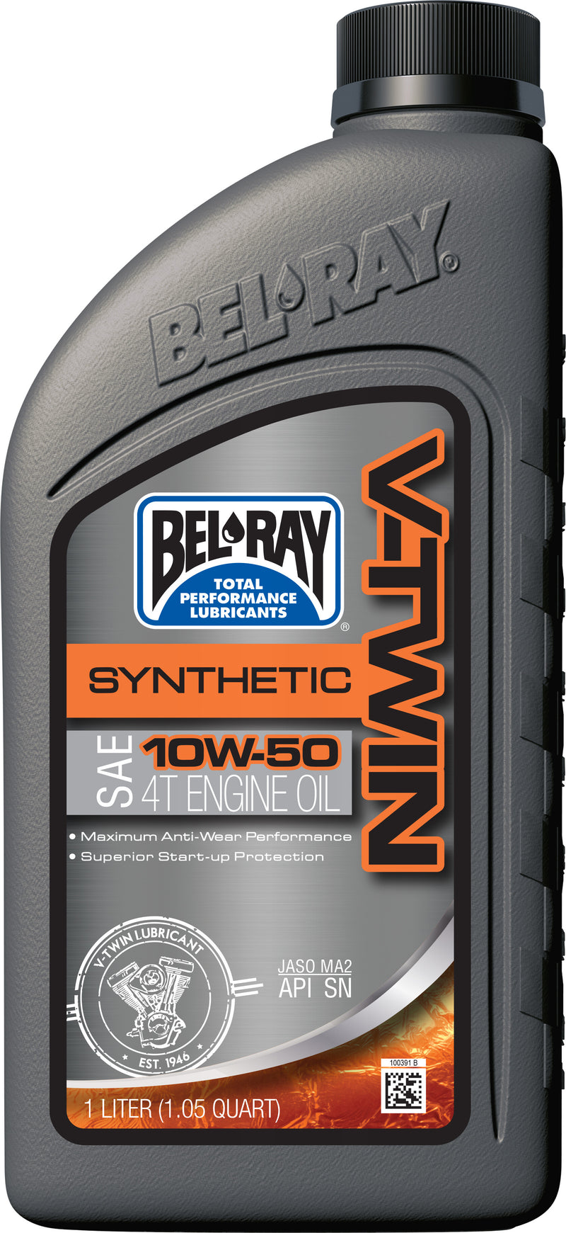 Bel-Ray V-Twin Synthetic Engine Oil - 10w50 1l (12/Case Sold Ea)