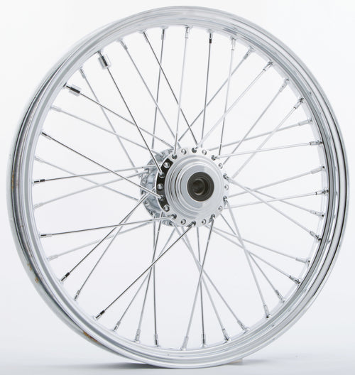 Harddrive Front 40 Spoke Wheels - 40-SPK SD/DD Chrome 19x2.15 NG-HUB 3/4