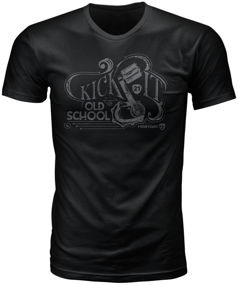 Highway 21 Old School Tee - Black MD