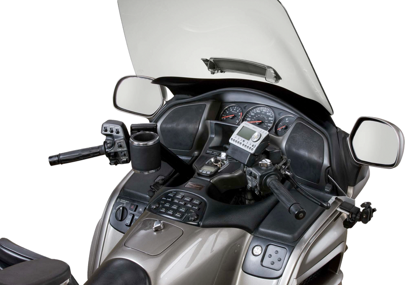 Kruzer Kaddy Perch Mount Holder - Leather Black/Chrome