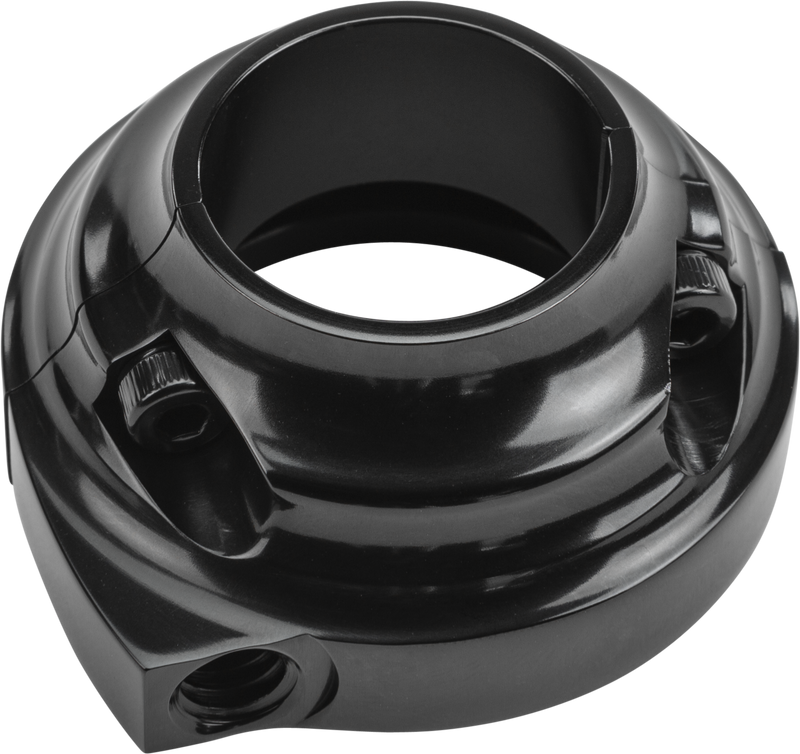 Harddrive Billet Throttle Clamp - Single Cable Screw IN Style Black