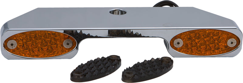Pro One Turn Signal Bar - W/Amber LED Narrow Glide CHR