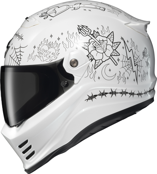 Scorpion EXO Covert FX Full Face Helmet - THE Litas 2 White 2x