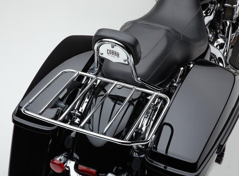 Cobra Detach backrest short - Chrome FLH/FLT 2009-2025