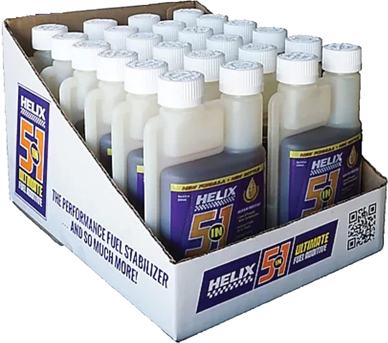 Helix 5 in 1 Fuel Additive - - 12 Pack OF 8 Oz. Bottles