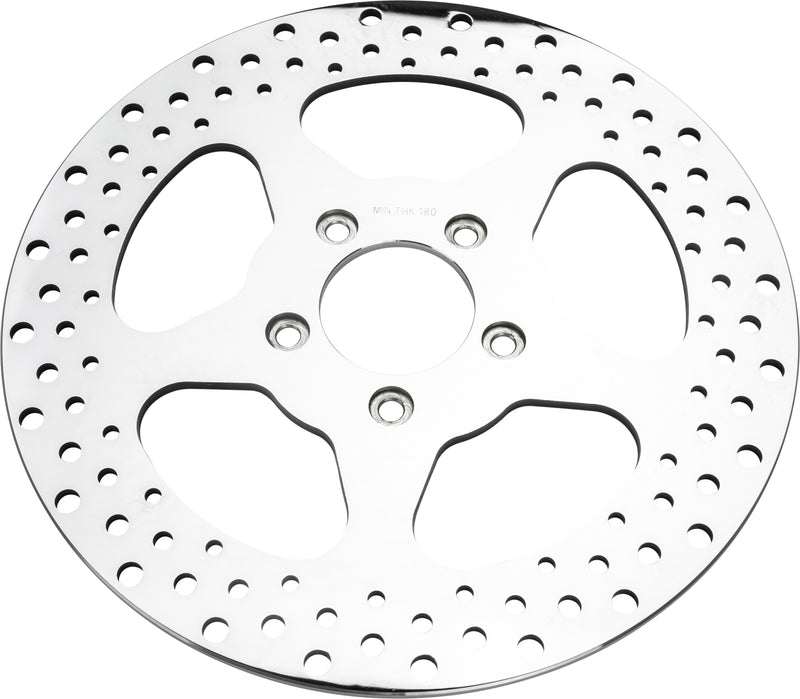 Harddrive 5 SPOKE BRAKE ROTOR - Front 11.5 SS Polished 2.22id