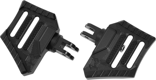 Kens Factory Next Level Adjustable Peg Boards - Black M8 Softail Rider