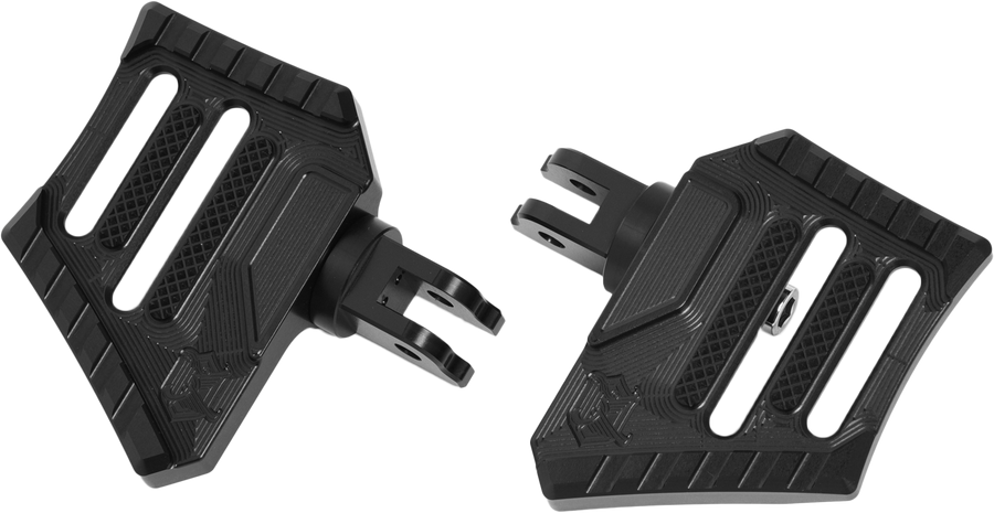 Kens Factory Next Level Adjustable Peg Boards - Black M8 Softail Rider
