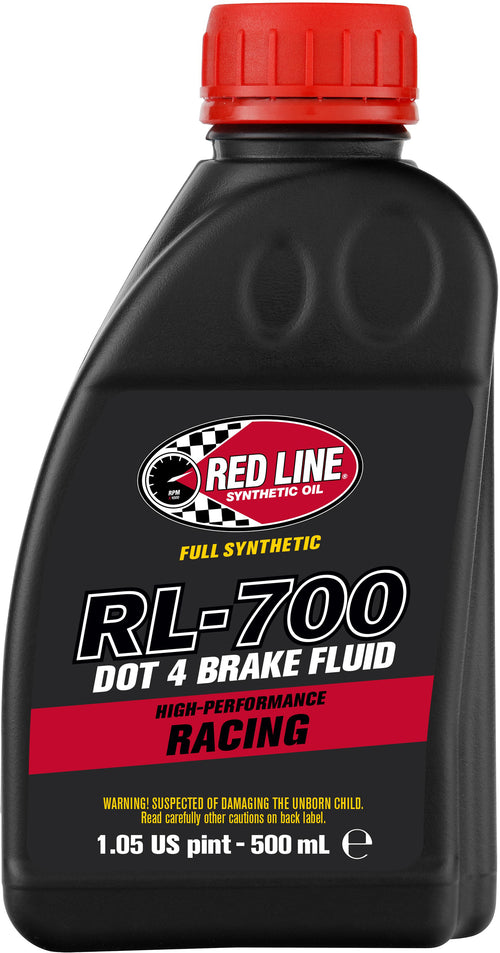 Red Line RL-700 DOT 4 Racing Brake Fluid - SYN Brake Fluid 500ml 6/Case