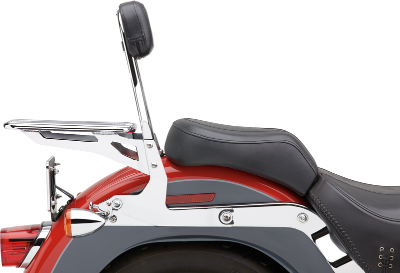 Cobra Detach backrest short - Round Chrome Softail 2007-2017