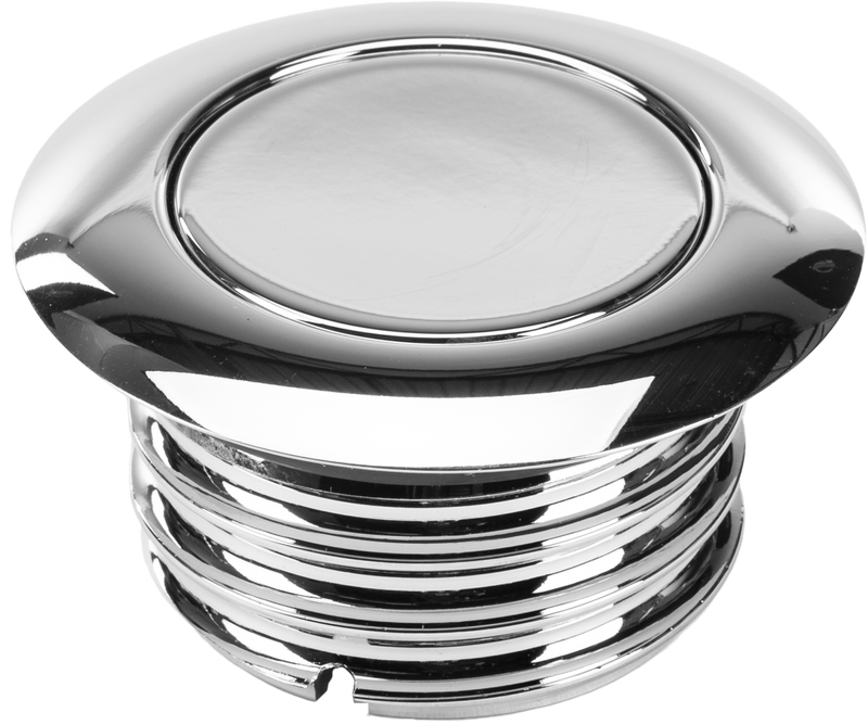 Harddrive Pop-Up Screw In Smooth Gas Cap - Vented RH Chrome