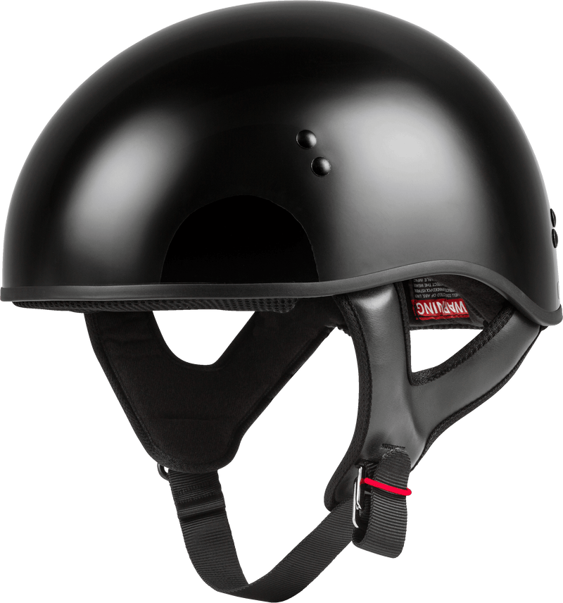 GMAX HH-45 Helmet - Half Helmet Naked Black LG