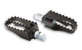 Burly Brand MX Style M8 Footpegs - Pass Footpegs Black