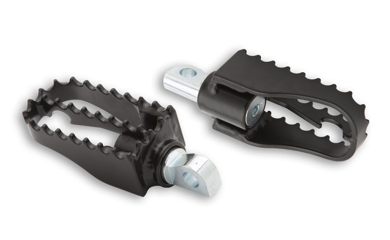 Burly Brand MX Style Mini Footpegs - Black