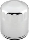 S&S Cycle 99-18 BT/2017+ M8/X-Wedge Chrome Oil Filter - 12 Pack
