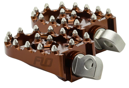 Flo Motorsports Moto Style Footpeg Set - Bronze 2