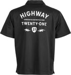 Highway 21 Halliwell Black Small Work Shirt - Harley & Indian V-Twin