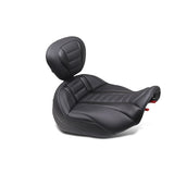 Mustang Motorcycle Deluxe Extended Arm Wrap-Around Backrest - Harley Touring King Tour-Pak