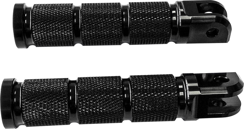 Harddrive Retro Footpegs - Black M8 Softail