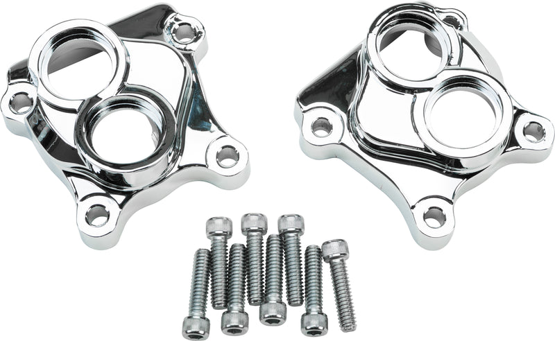Harddrive Tappet Cover Set - Chrome