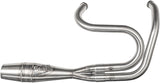 Sawicki 2-into-1 Dyna Shorty Cannon Exhaust - Brushed Stainless Steel Harley Dyna