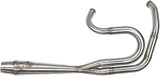 Sawicki 2-into-1 Cannon Exhaust - Big Inch Brushed Stainless Steel - Harley & Indian V-Twin