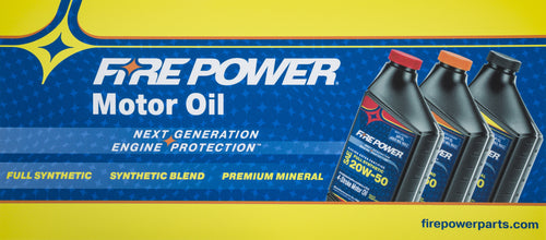 Fire Power Oil Display Decal - Sign