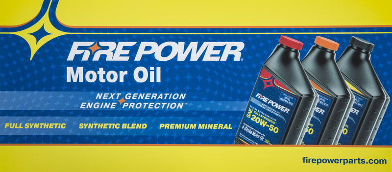 Fire Power Oil Display Decal - Sign