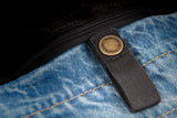 Highway 21 Iron Sights Club Collar Denim Vest Blue Small - Harley & Indian V-Twin