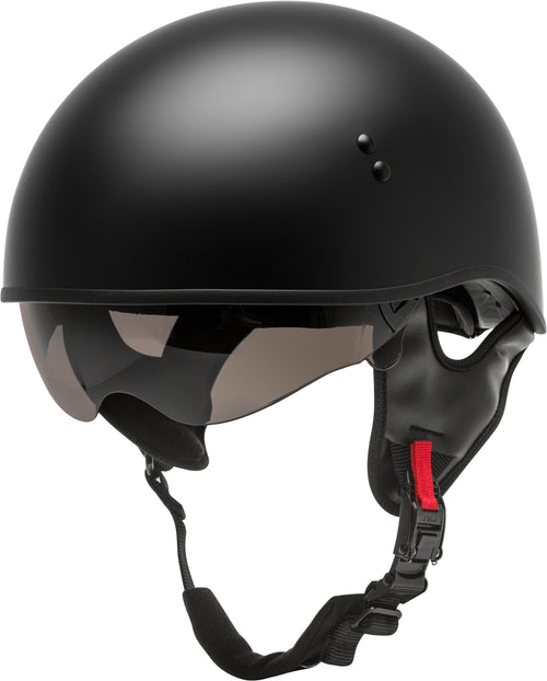 GMAX HH-65 Naked Helmet - Half Helmet Naked Matte Black 2x