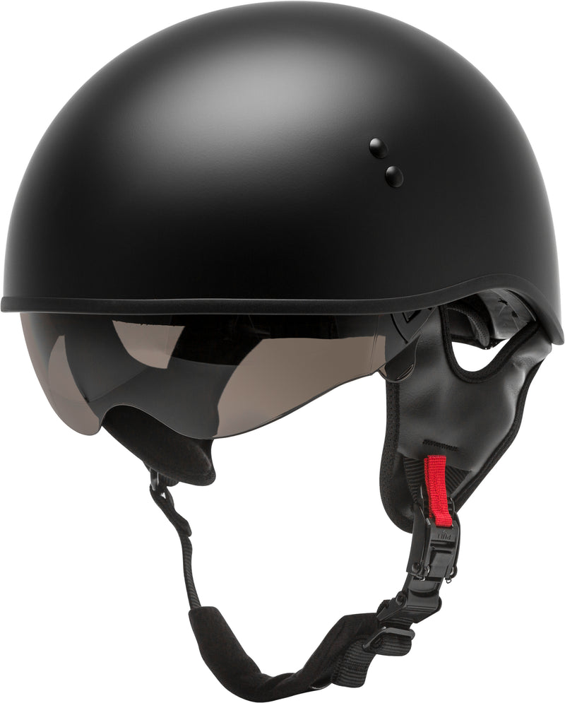 GMAX HH-65 Naked Helmet - Half Helmet Naked Matte Black 2x