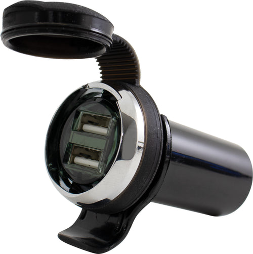 Koso Dual USB Adaptor - Direct FIT `92-UP Models W/ Lighter
