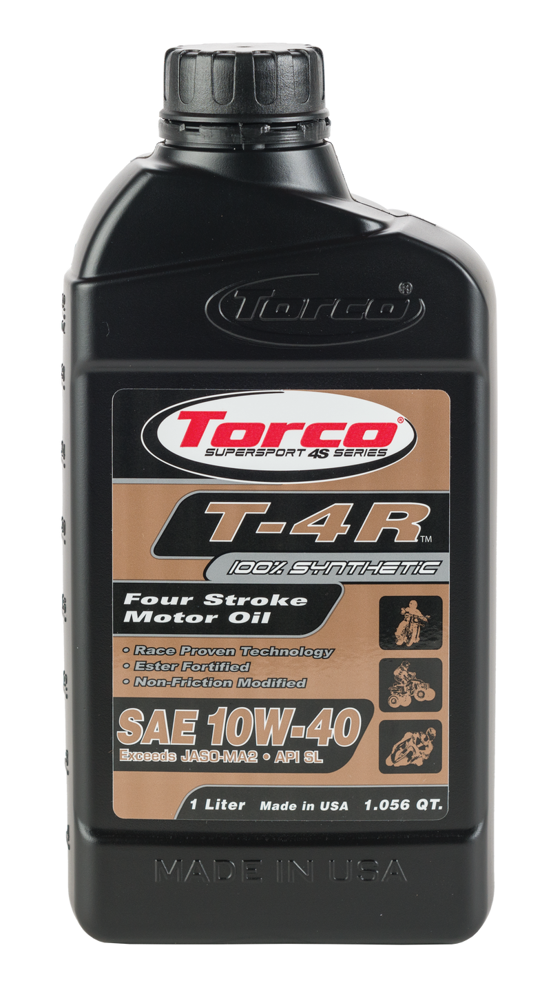 Torco T-4MXR/T-4R Synthetic/Petroleum Blend - T-4r Motor OIL 4t 10w40 1l