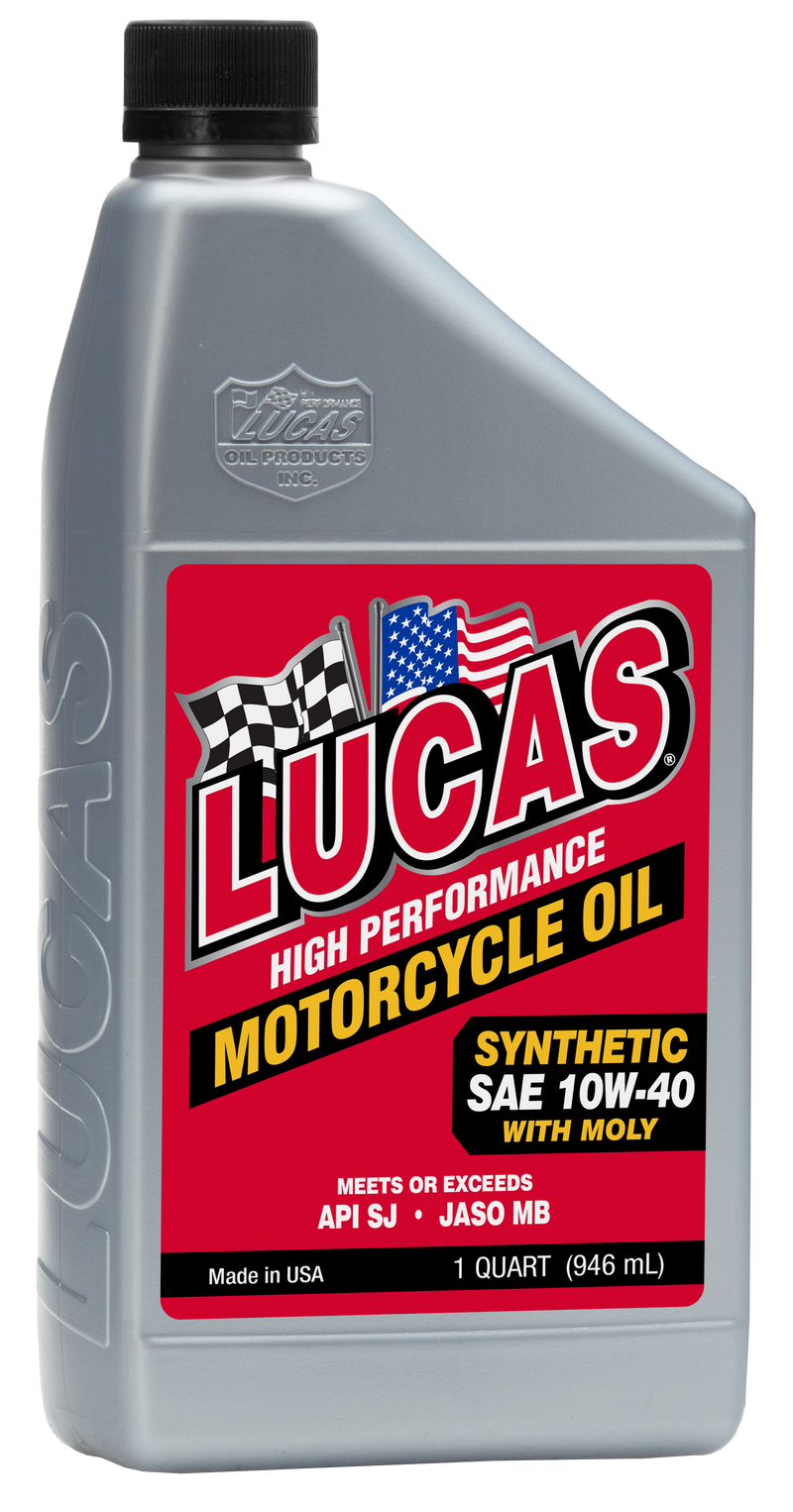 Lucas Synthetic Engine Oil - HP OIL W/Moly 10w40 1 QT (6/Case Sold Ea)