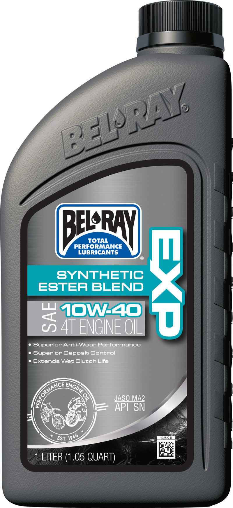 Bel-Ray EXP Semi-Synthetic Ester Blend 4T Engine Oil - Semi-SYN Ester OIL 10w40…