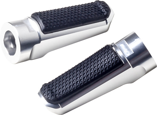 PUIG Hi-Tech Sport Silver Adjustable Footpegs - Harley & Indian V-Twin