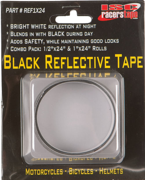 ISC Black Reflective Tape - 1/2x24
