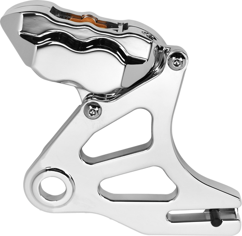 Hawg Halters Inc 4 Piston Caliper Kit - Pist Rear Caliper KIT Chrome ST 18-UP