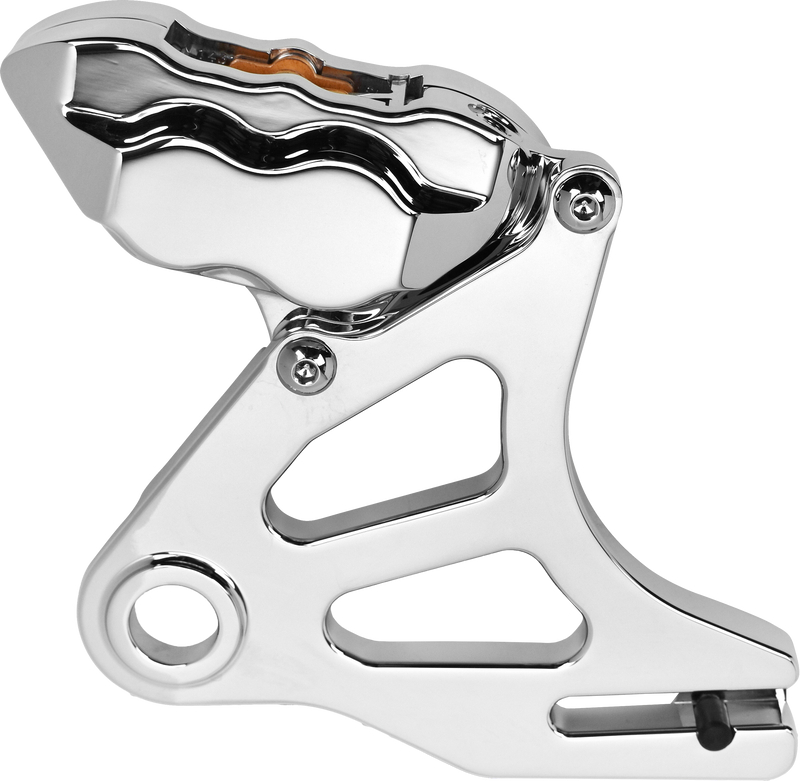 Hawg Halters Inc 4 Piston Caliper Kit - Pist Rear Caliper KIT Chrome ST 18-UP