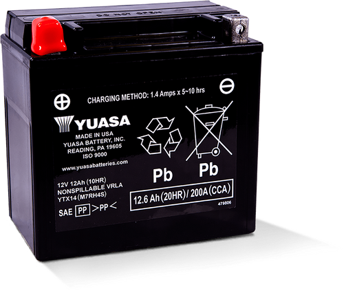 Yuasa Sealed Factory Activated - Ytx14 Sealed Factory Activated