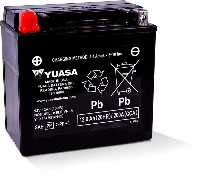 Yuasa Sealed Factory Activated - Ytx14 Sealed Factory Activated
