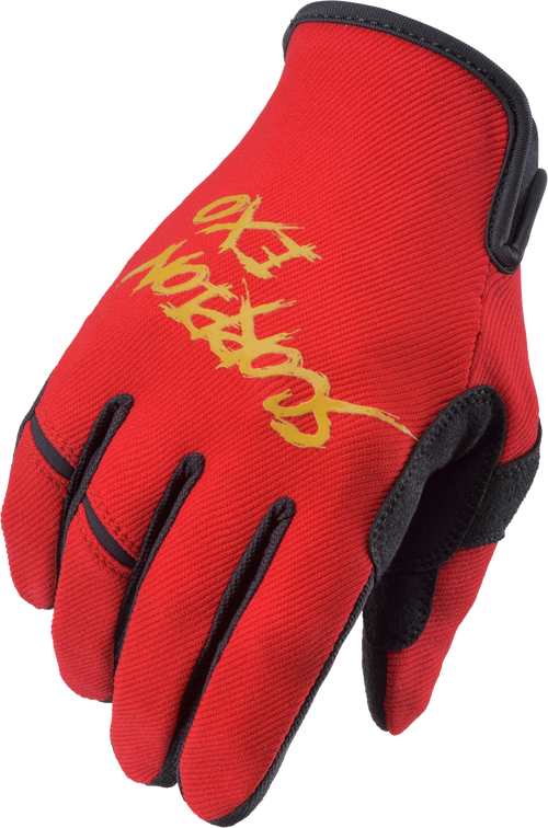Scorpion EXO Air-Stretch Gloves - Grind RED/Gold LG