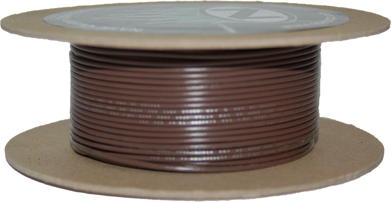 NAMZ Custom Cycle 100-Foot OEM Color Wire Spools - #18-Gauge Brown 100' Spool O…