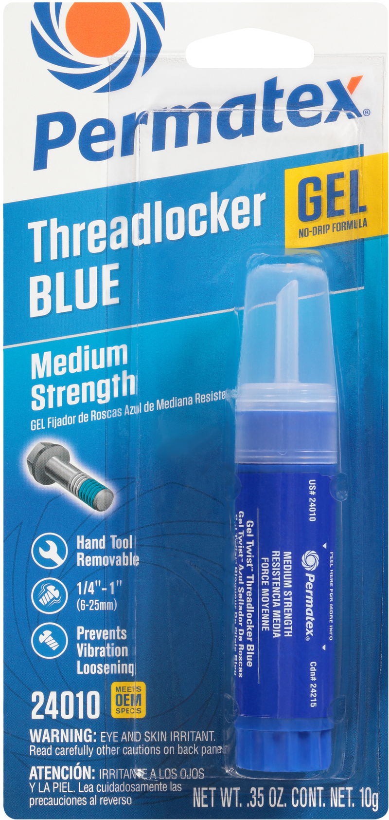 Permatex Gel Threadlocker - Blue GEL 10g