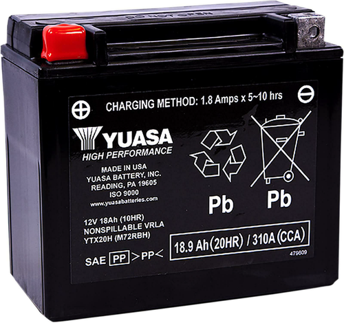 Yuasa Sealed Factory Activated - Ytx20h Sealed Factory Activated
