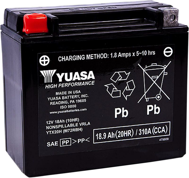 Yuasa Sealed Factory Activated - Ytx20h Sealed Factory Activated