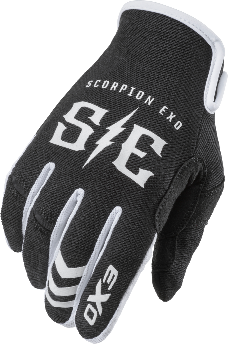 Scorpion EXO Air-Stretch Gloves - Charge Black/White SM