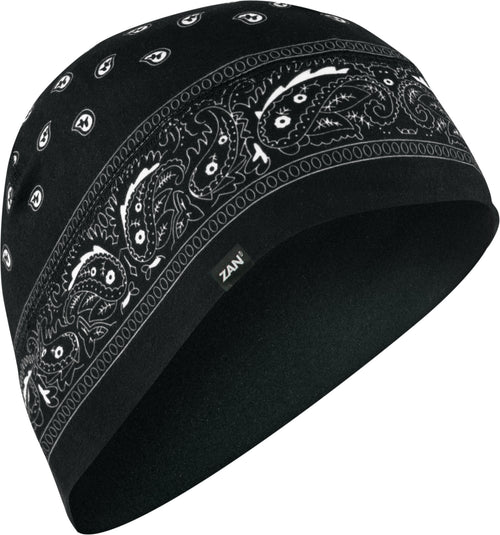 Zan Sportflex Beanie - Black Paisley