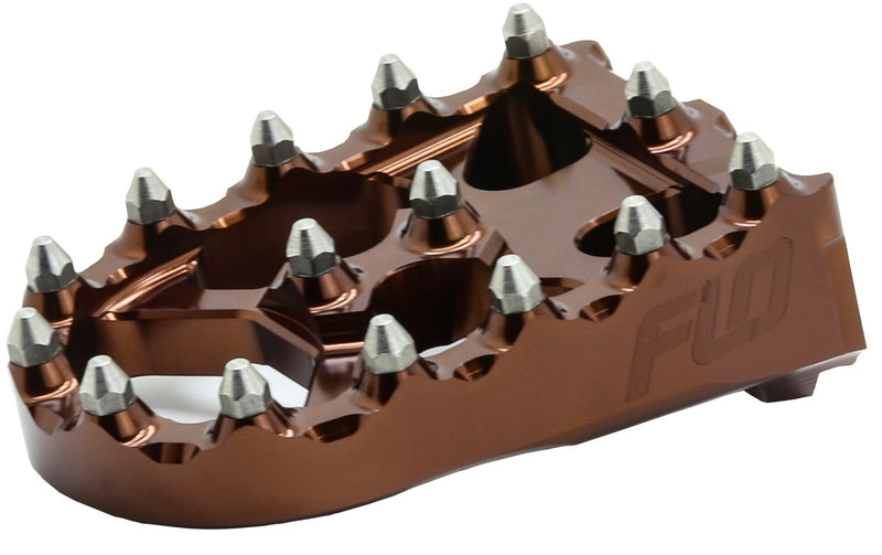 Flo Motorsports Touring Brake Pedal - TIP Bronze